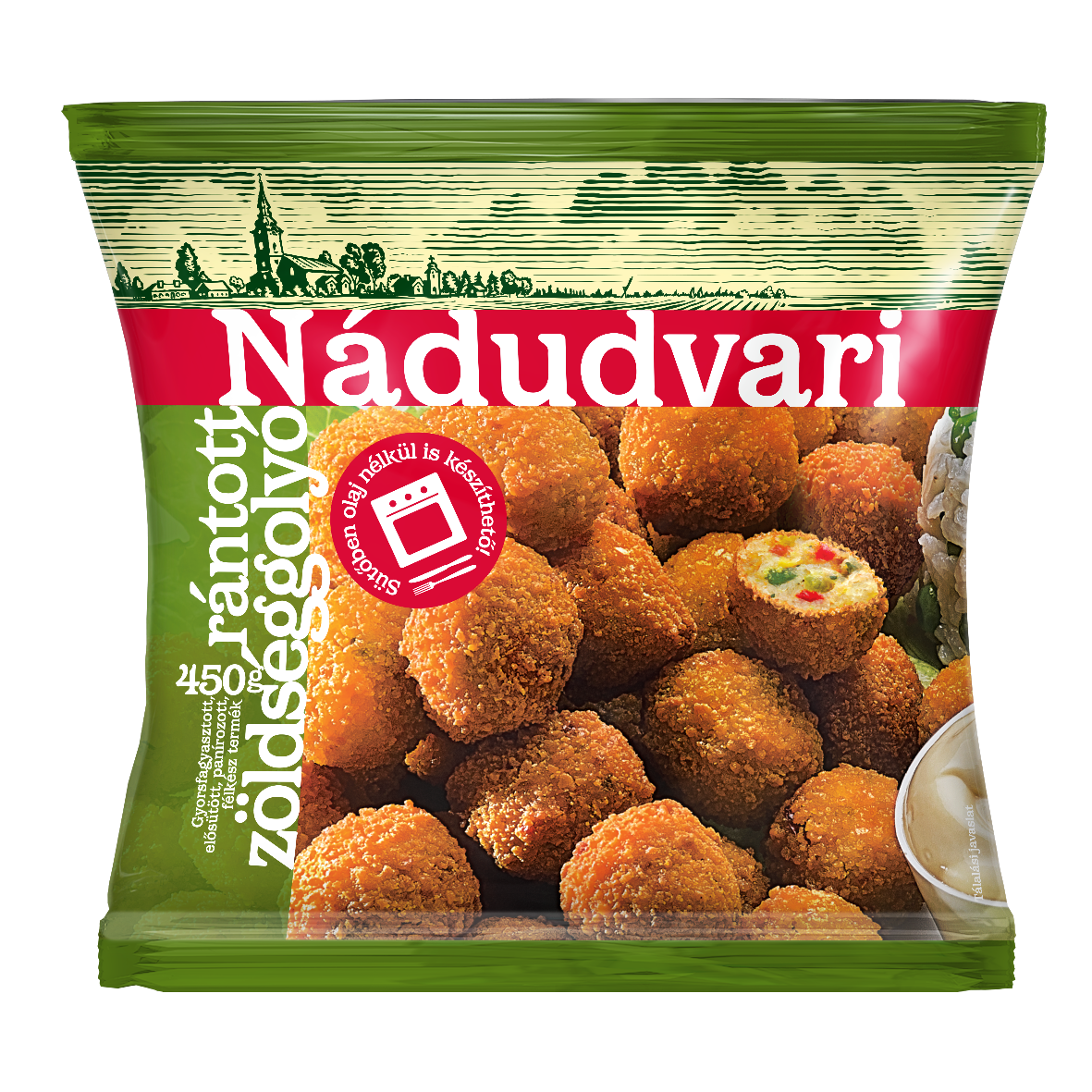 Nádudvari rántott zöldséggolyó 450g